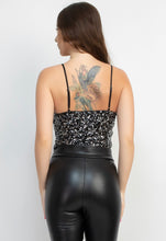 Load image into Gallery viewer, ESTRELLA sequin cami top
