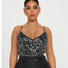 Load image into Gallery viewer, ESTRELLA sequin cami top