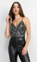 Load image into Gallery viewer, ESTRELLA sequin cami top
