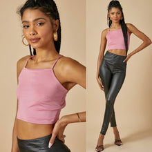 Load image into Gallery viewer, FRIDA lace up back cami top pink
