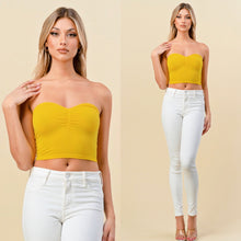 Load image into Gallery viewer, FLORBELLA sweet hearttube top yellow