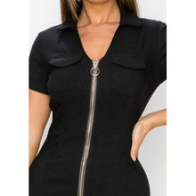Load image into Gallery viewer, ESTELLA zip up collared dress