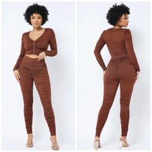 Load image into Gallery viewer, ELIZA shirring top and legging set