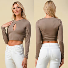 Load image into Gallery viewer, CHRISTINE keyhole crop top