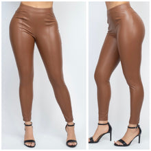 Load image into Gallery viewer, KATRINA High waisted faux leather skinny pants