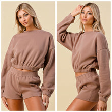 Load image into Gallery viewer, KASSANDRA sweatshirt and shorts set