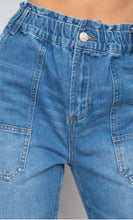 Load image into Gallery viewer, MICHELLE high rise denim joggers