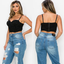 Load image into Gallery viewer, GIOVANNA mesh bustier top