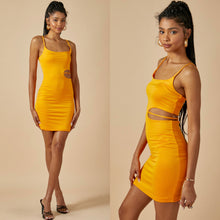 Load image into Gallery viewer, KENDRA cut out mini dress in sunburst