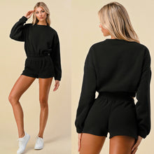 Load image into Gallery viewer, KASSANDRA sweatshirt and shorts set