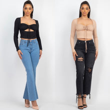 Load image into Gallery viewer, YARITZA ruched insert bralette insert top