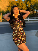 Load image into Gallery viewer, FLY AWAY butterfly print dress