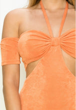 Load image into Gallery viewer, PALOMA cut out off the shoulder dress