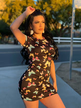 Load image into Gallery viewer, FLY AWAY butterfly print dress