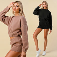 Load image into Gallery viewer, KASSANDRA sweatshirt and shorts set