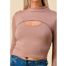 Load image into Gallery viewer, JENNA mock neck two in one top