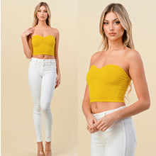 Load image into Gallery viewer, FLORBELLA sweet hearttube top yellow