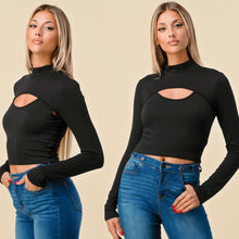 Load image into Gallery viewer, JENNA mock neck two in one top