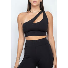 Load image into Gallery viewer, Top and bottom jogger set in black