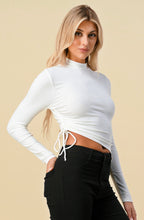 Load image into Gallery viewer, LYDIA one sided ruched long sleeve top
