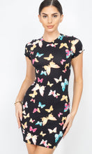Load image into Gallery viewer, FLY AWAY butterfly print dress
