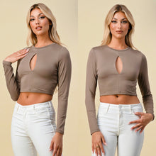 Load image into Gallery viewer, CHRISTINE keyhole crop top
