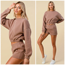Load image into Gallery viewer, KASSANDRA sweatshirt and shorts set