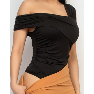 JOVANA one shoulder bodysuit