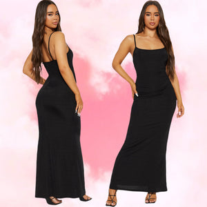 YOLANDA double layered maxi dress