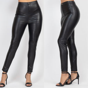 MELISSA faux leather pants