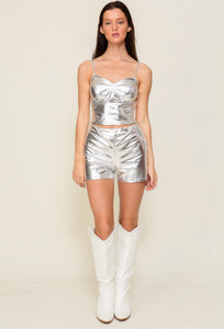 STARR foil top & shorts collection