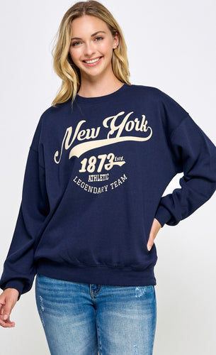 NEW YORK fleece sweatshirt