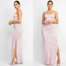 Load image into Gallery viewer, CELIA floral print ruched dress