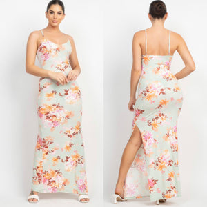 IVONNE floral maxi dress