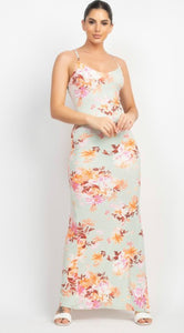 IVONNE floral maxi dress