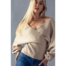 Load image into Gallery viewer, YURIYA wrap dolman sleeve sweater