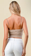 Load image into Gallery viewer, DESIREE chain link cami top in latte