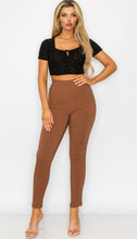 Load image into Gallery viewer, LLUIVIA high waisted seam pant