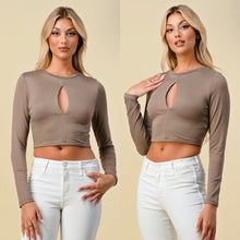 Load image into Gallery viewer, CHRISTINE keyhole crop top