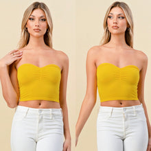 Load image into Gallery viewer, FLORBELLA sweet hearttube top yellow