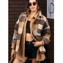 Load image into Gallery viewer, GABRIELA plaid button down shacket