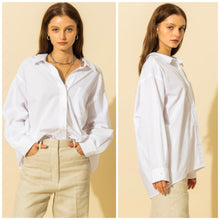 Load image into Gallery viewer, ERIKA Oversized button down collared top