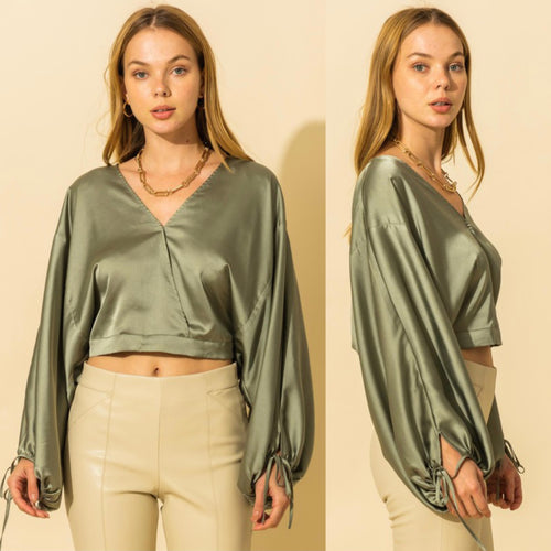 BENEZIA satin blouse