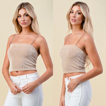 Load image into Gallery viewer, DESIREE chain link cami top in latte