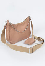 Load image into Gallery viewer, NYLON crossbody and shoulder bag in tan