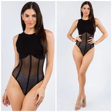Load image into Gallery viewer, KIMMY mesh sleeveless bodysuit