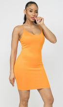 Load image into Gallery viewer, ANABEL scuba dress in tangerine