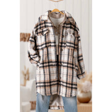 Load image into Gallery viewer, JANELLE plaid longline shacket