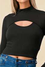 Load image into Gallery viewer, JENNA mock neck two in one top