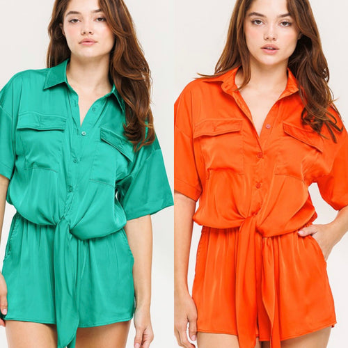 ARUBA button down romper